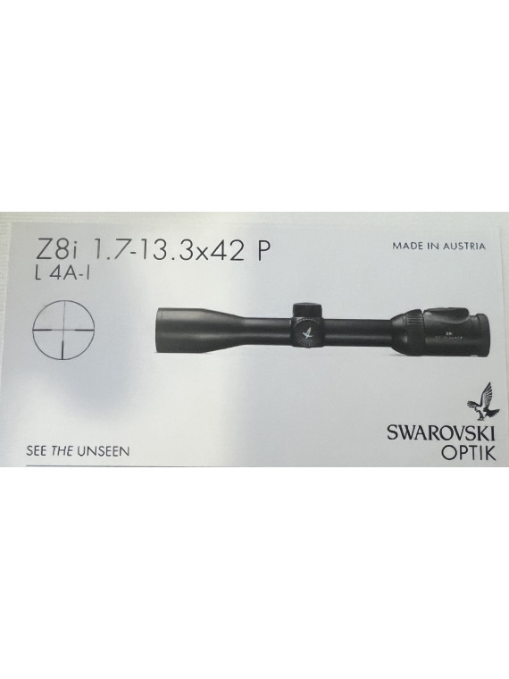 Lunette SWAROVSKI Z8i 1,7-13x42 réticule 4A-I